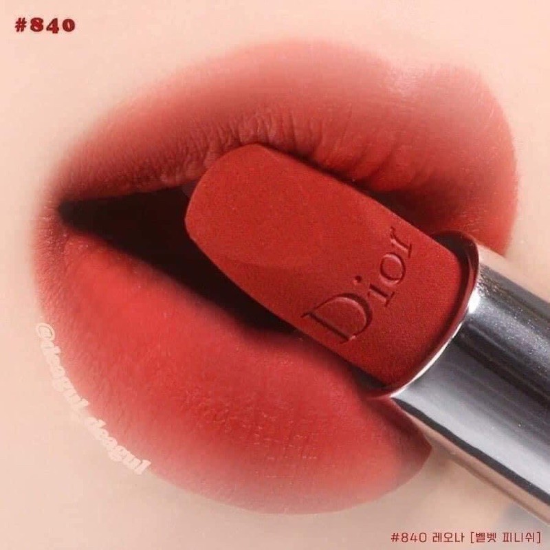 CHÍNH HÃNG - SON LÌ THỎI NHUNG ROUGE DIOR VELVET LIPSTICK 999, 840