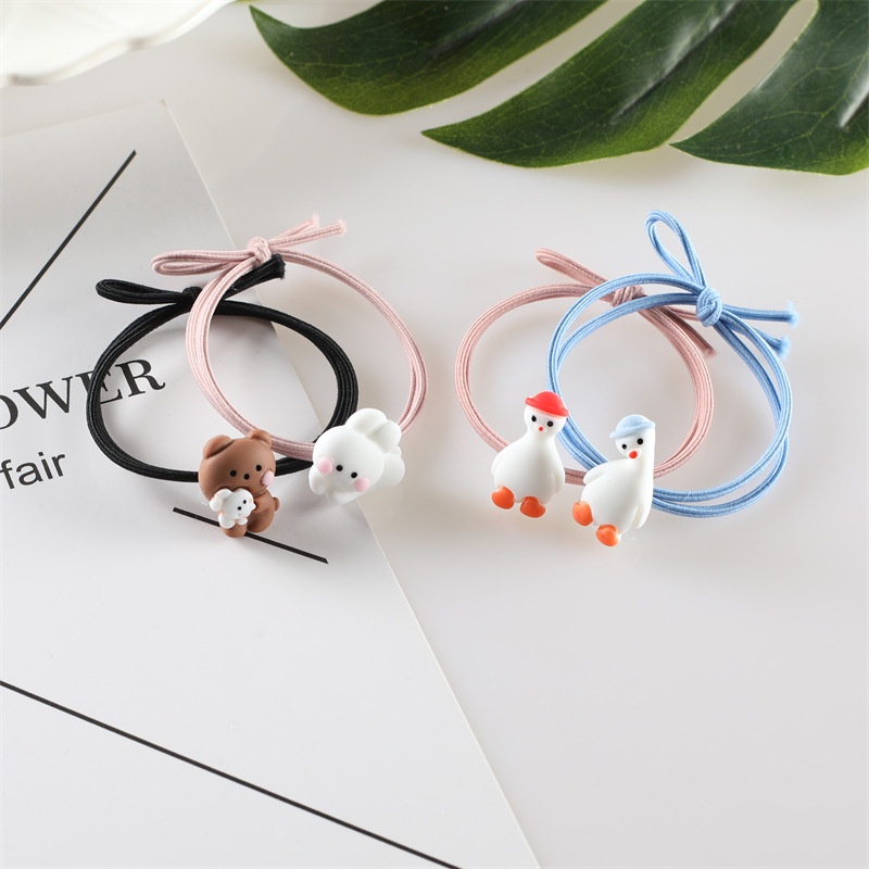 Dây buộc tóc cao su họa tiết hoạt hình dễ thương thời trang cho nữ