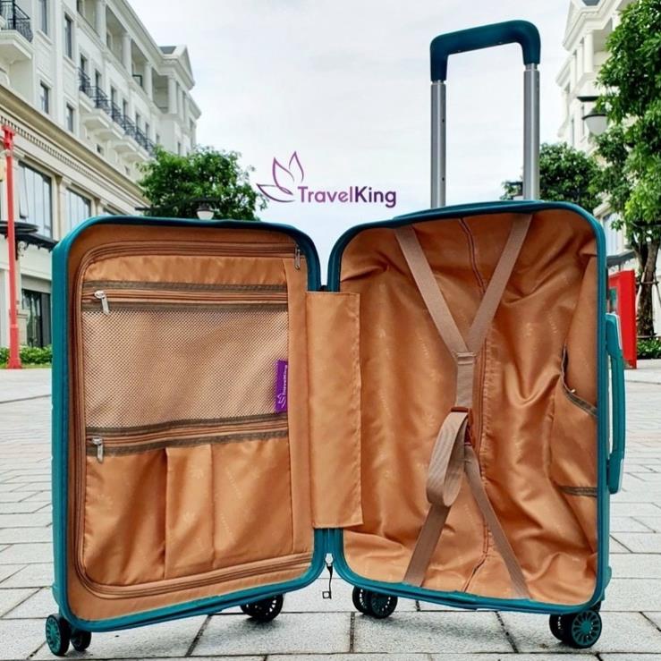 Vali kéo nhựa PP chống vỡ Travelking883 chính hãng, vỡ đổi mới, bảo hành 5 năm - VALIKING