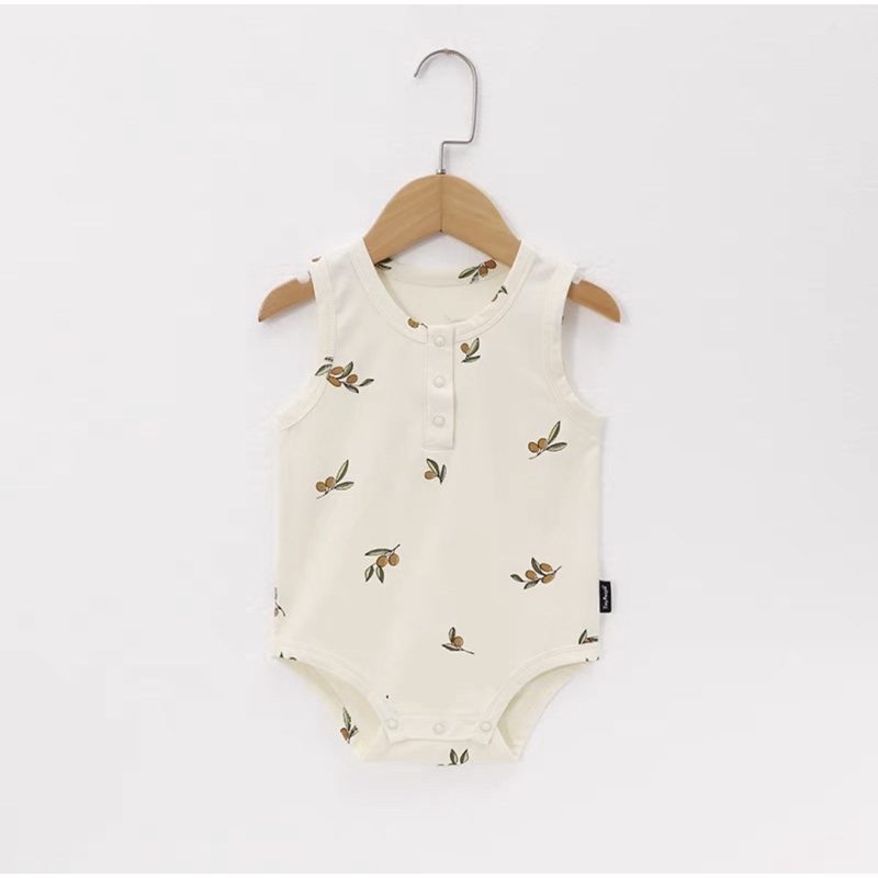 Áo Liền Quần Tam Giác Vải Cotton Không Tay Thời Trang Mùa Hè Mới Dành Cho Bé Trai Và Bé Gái