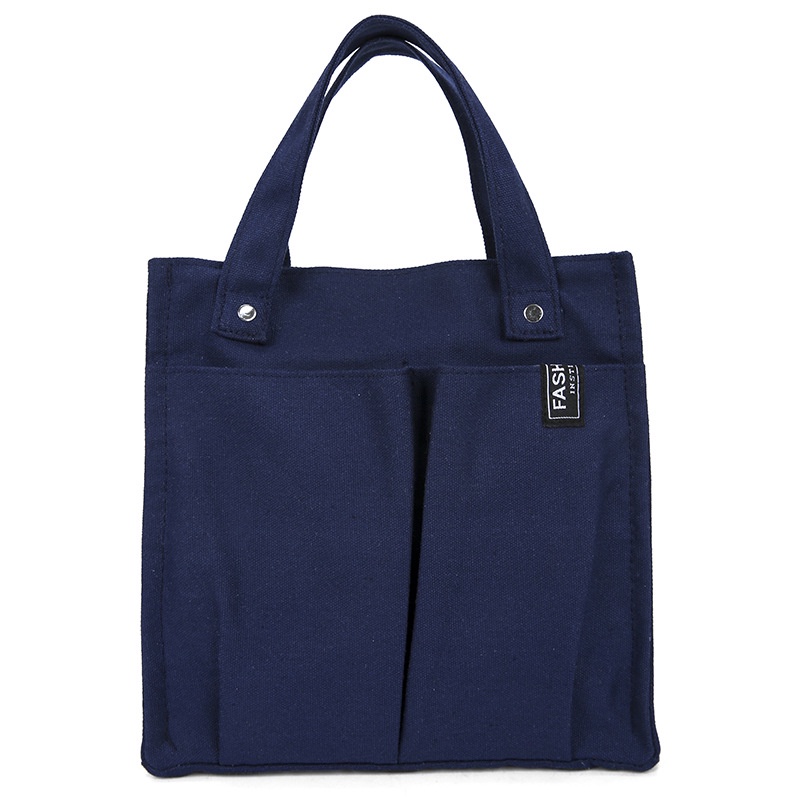 Túi Xách Tay Đựng Hộp Cơm Trưa Bằng Vải Canvas Nhiều Ngăn K072