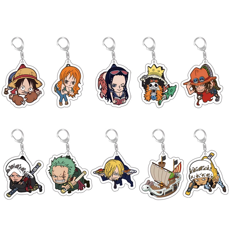 Attract Móc Khóa Acrylic Hai Mặt Hình Nhân Vật Anime ONE PIECE Peripheral Hai Mặt Làm Quà Tặng