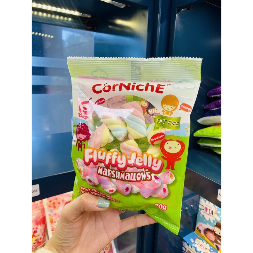 Kẹo Dẻo Xốp Bông Gòn Gấu Teddy Marshmallows Corniche 70gr Hương Vị Thơm Ngon Dẻo Dẻo Món Ăn Hấp Dẫn Các Bé