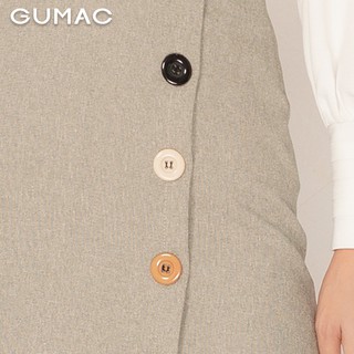 Váy tà đắp phối nút VA944 GUMAC