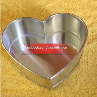 Khuôn Tim Đế Liền size 14cm