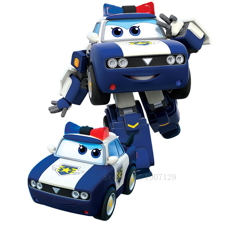 Đồ chơi super wings Robot biến hình máy bay cỡ lớn - mô hinh Kim Team Cảnh Sát MẪU MỚI