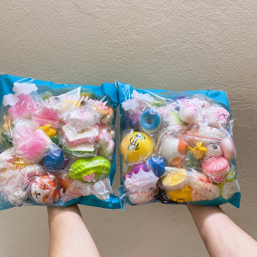 Combo 30 Squishy nhiều cỡ lớn siêu hiếm S154