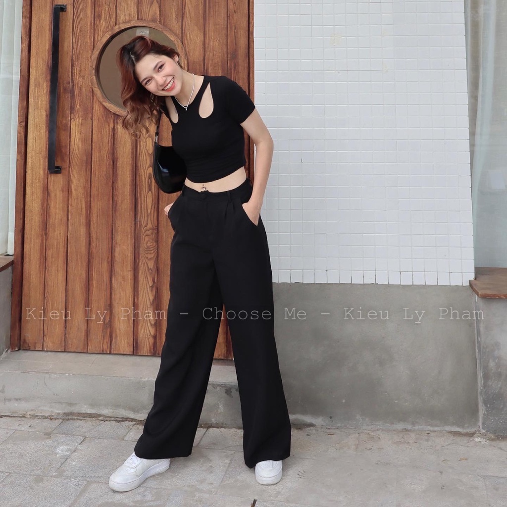 Quần Suông Nữ Chất Liệu Chống Nhăn, Quần Ống Rộng Nhiều Màu Thời Trang - Choose Me