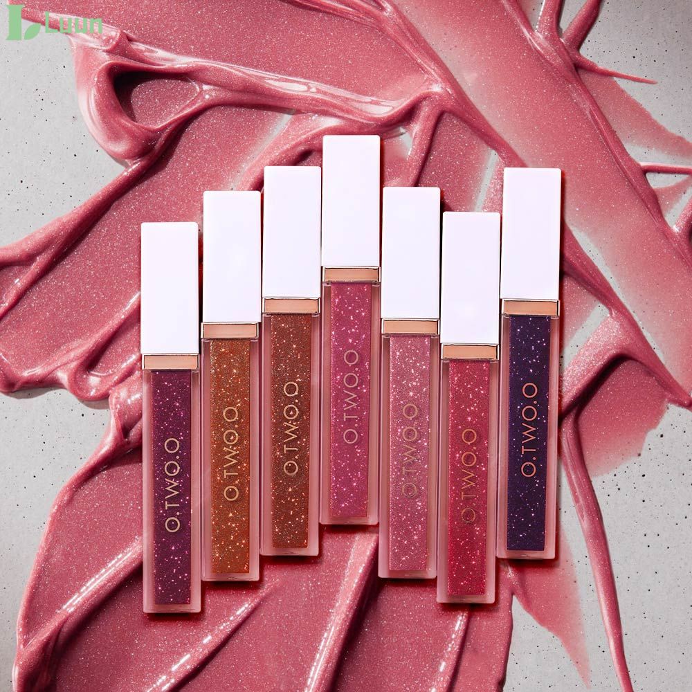 ⏩ O.TWO.O 7 Colors Natural Long-Lasting Moisturizing Lip Gloss Starry Sky Glass Water Light Lip Glaze 【Luun】