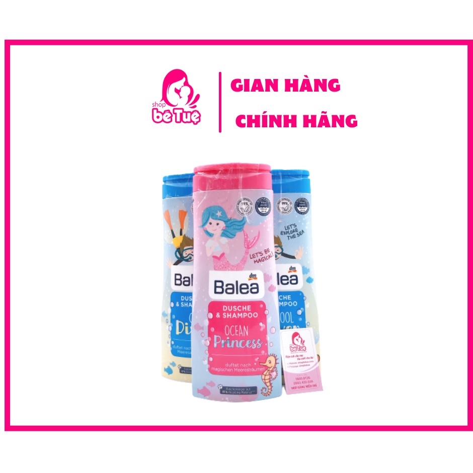 Sữa tắm - gội Balea kids cho bé trai bé gái từ 1 tuổi