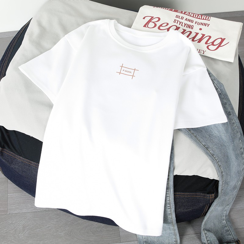 Áo thun nữ freesize KENA form unisex tay lỡ in hình đơn giản KAT-097
