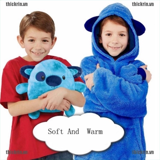 <Hot~new>Blanket Sweatshirt Huggle Pets Hoodie Plush Blanket Pillow Camping Warm Coat Kid