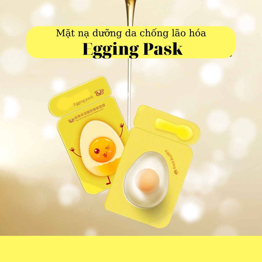 Mặt nạ ngủ Egging Pask chứa dưỡng ẩm làm trắng và tái tạo làn da hiệu quả