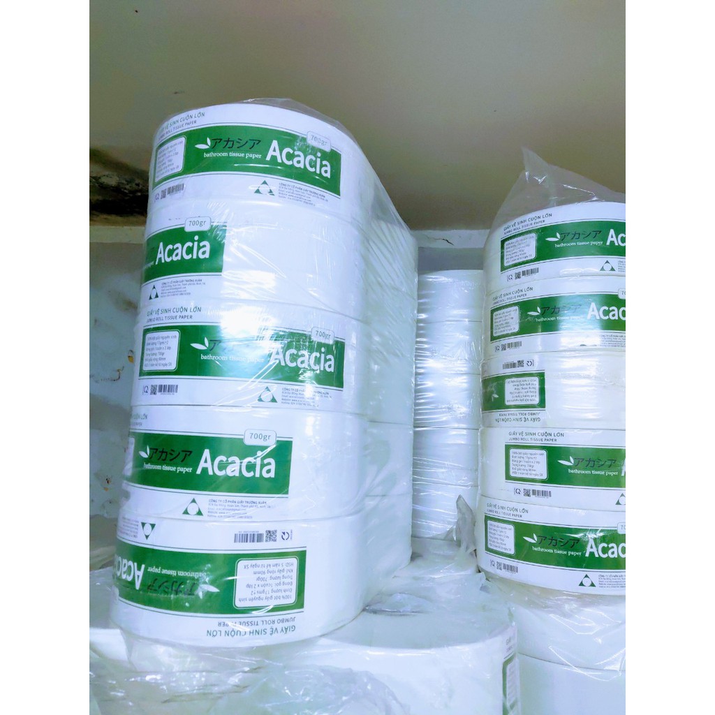 Combo 10 Giấy vệ sinh cuộn lớn ACACIA - 700 g