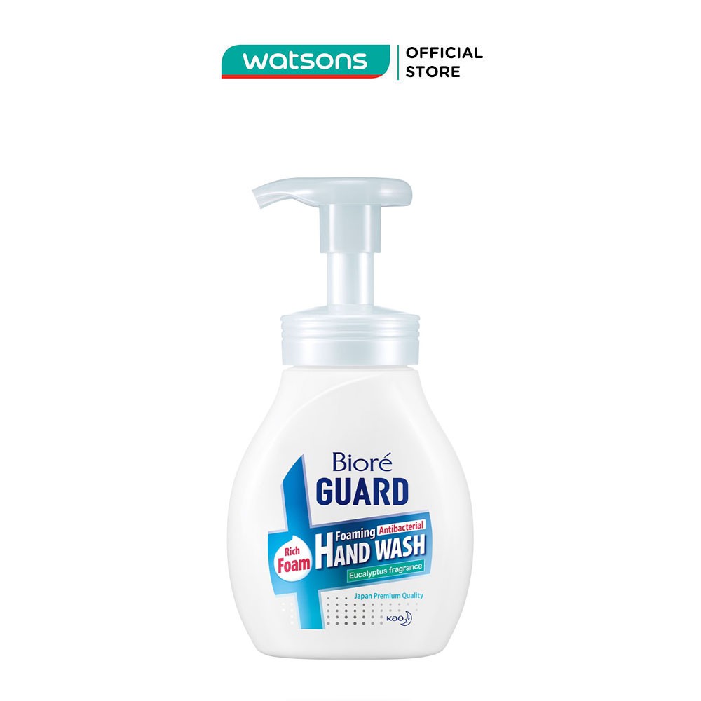 Bọt Rửa Tay Biore Guard Foaming Hand Wash Antibacterial Kháng Khuẩn Hương Khuynh Diệp 250ml