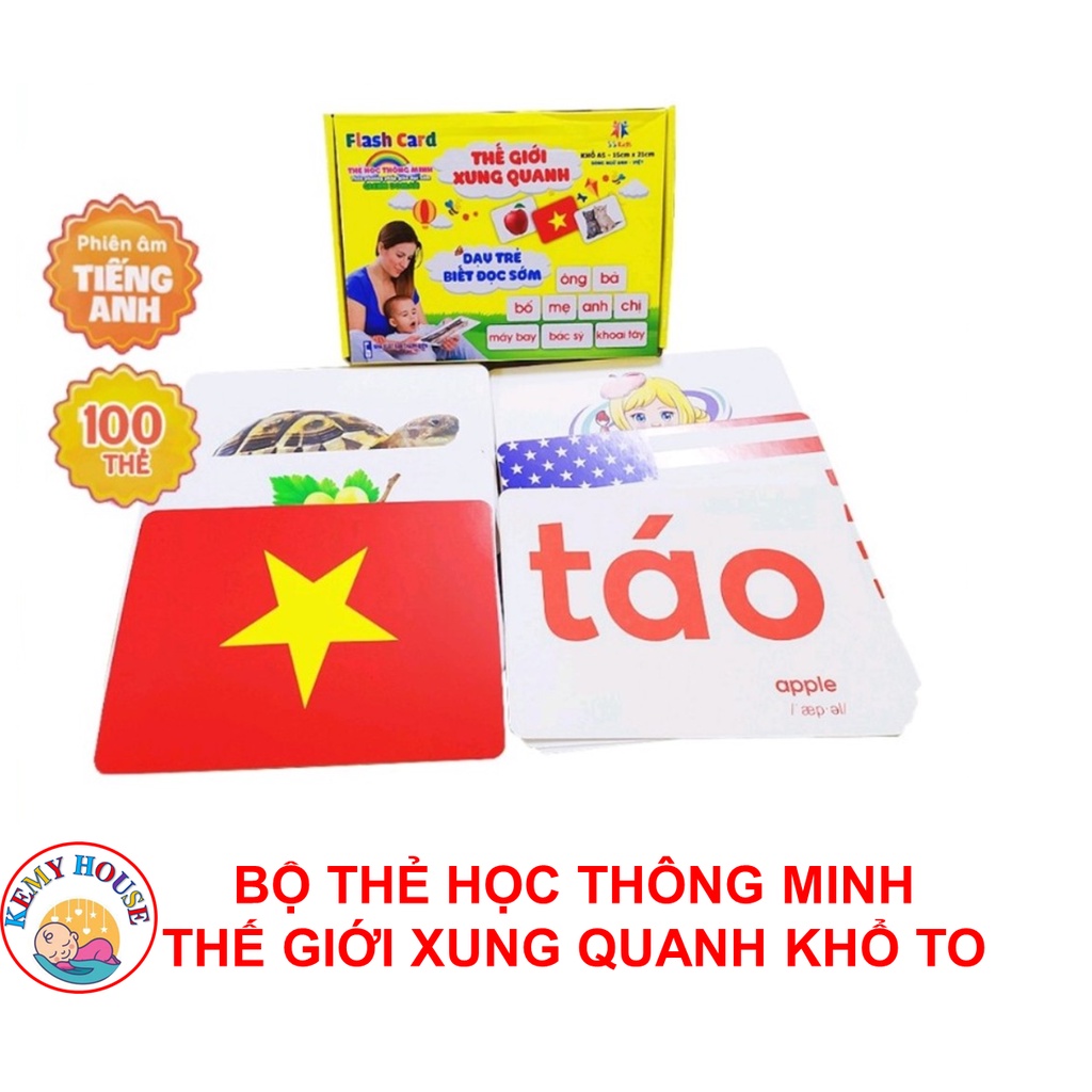 Thẻ học A5 cho bé