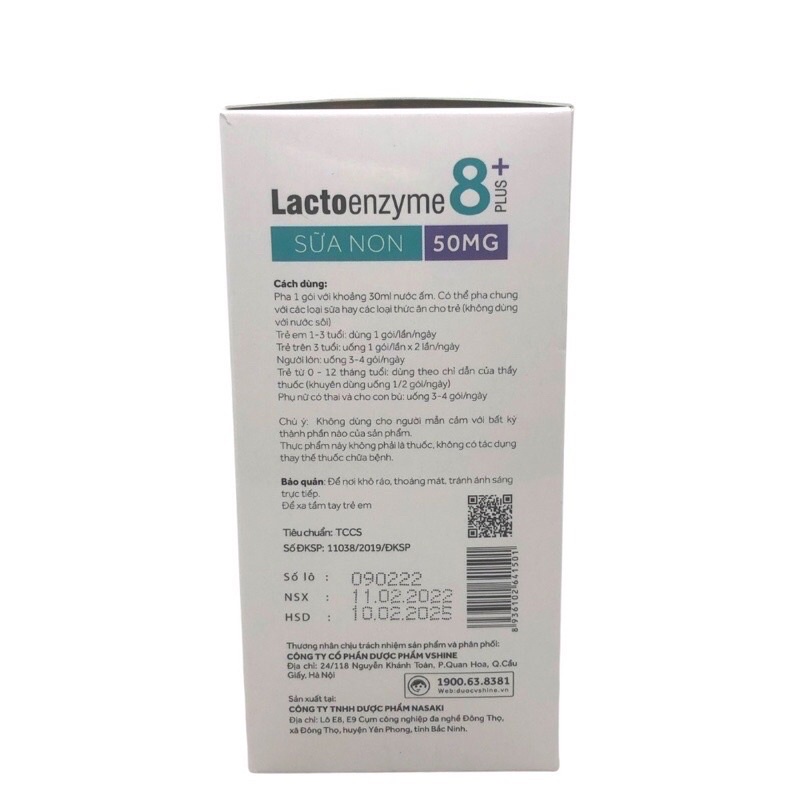 Lactoenzyme 8 Plus + Bổ sung lợi khuẩn,giảm rối loạn tiêu hóa,giúp trẻ ăn ngon
