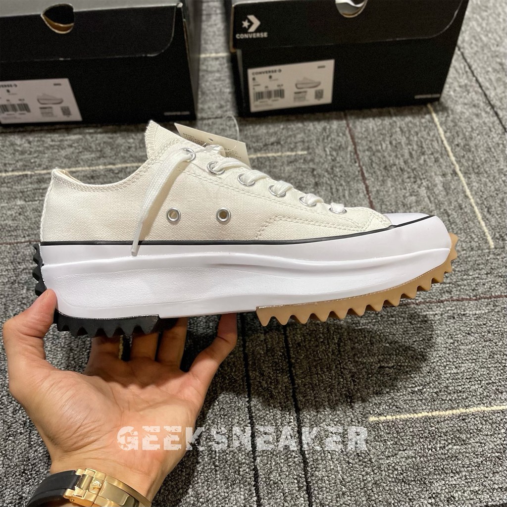 [GeekSneaker] Giày CVS JW ANDERSON CỔ THẤP - Màu trắng - White Low Top