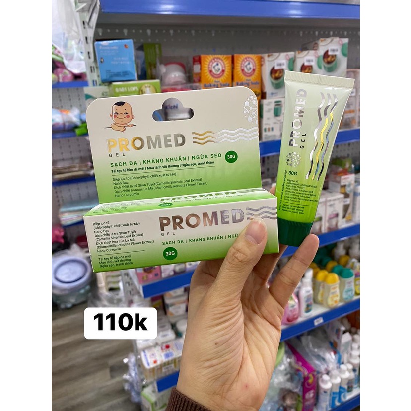 Kem Promed gel, sát khuẩn da, thủy đậu, tay chân miệng an toàn cho bé yêu