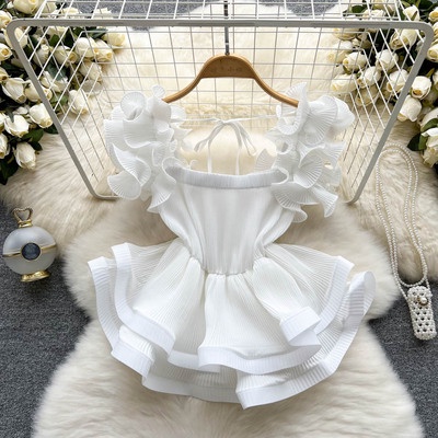 Áo xếp ly tay bèo hàng loại đẹp y hình  300822