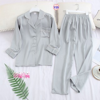 Pijama lụa dài tay cao cấp y29