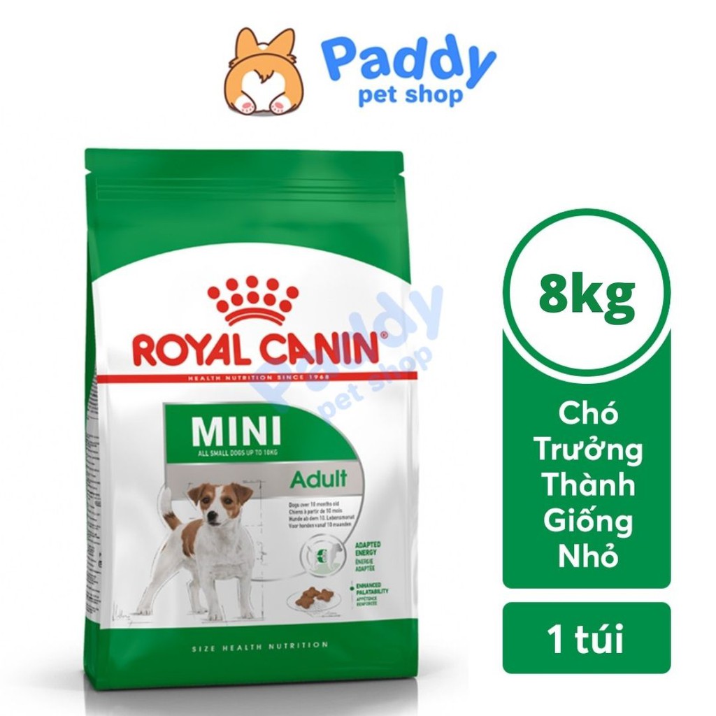 [8kg] Hạt Royal Canin Mini Adult Cho Chó Trưởng Thành Giống Nhỏ