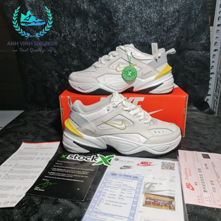 Giày Chạy Bộ Nam Nữ M2K Tekno Màu Bạch Kim