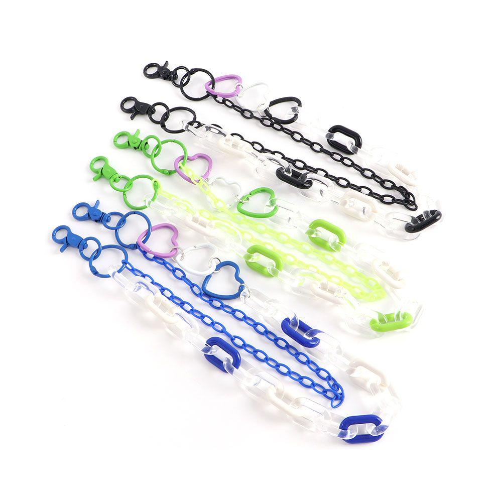 Dây Thắt Lưng Hai Lớp Màu Ngà Hình Trái Tim Phong Cách Hip Hop Punk Cá Tính