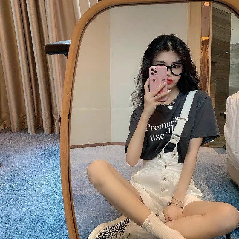 Yếm 1 Dây Chéo Dập Gấu Dáng Rộng  Hàn Quốc Năng Động Trẻ Trung