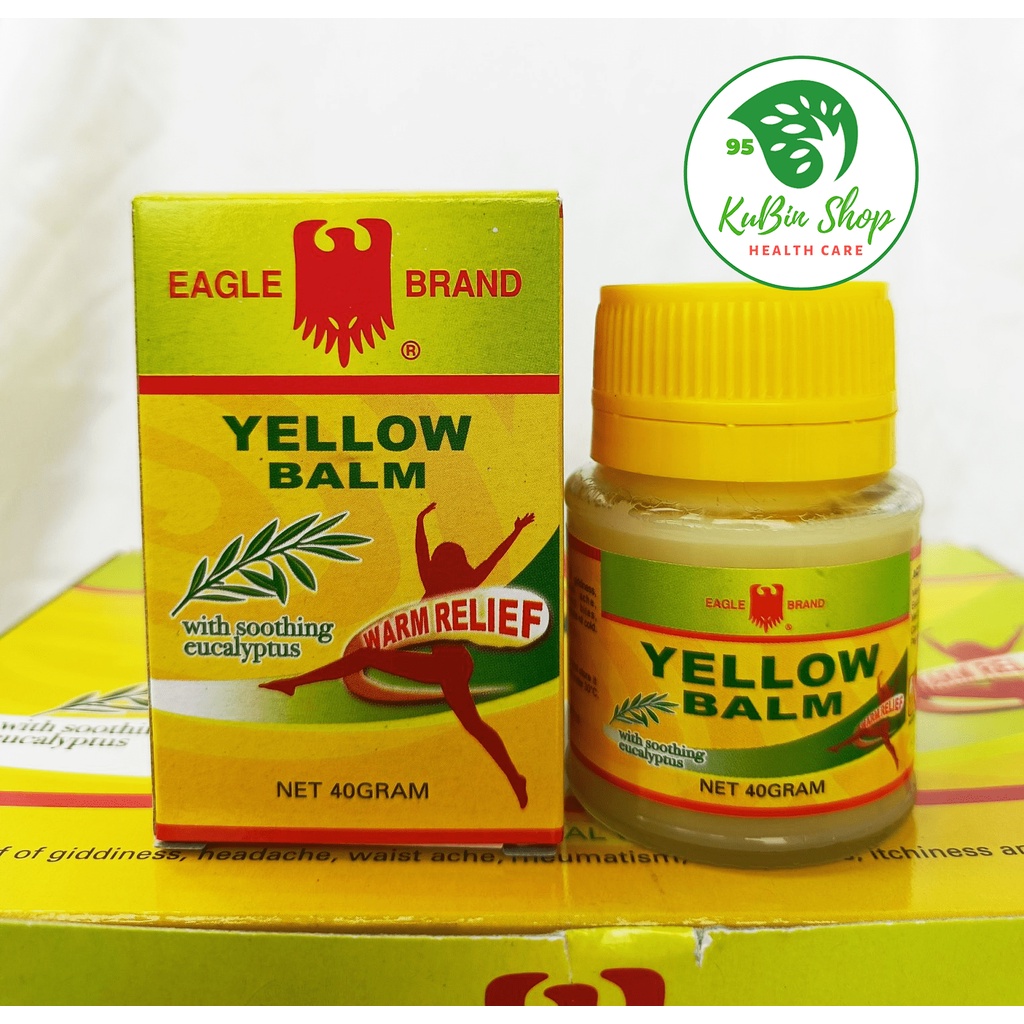 Dầu cù là Con Ó Yellow Balm 40g - Cao xoa vàng Eagle Brand