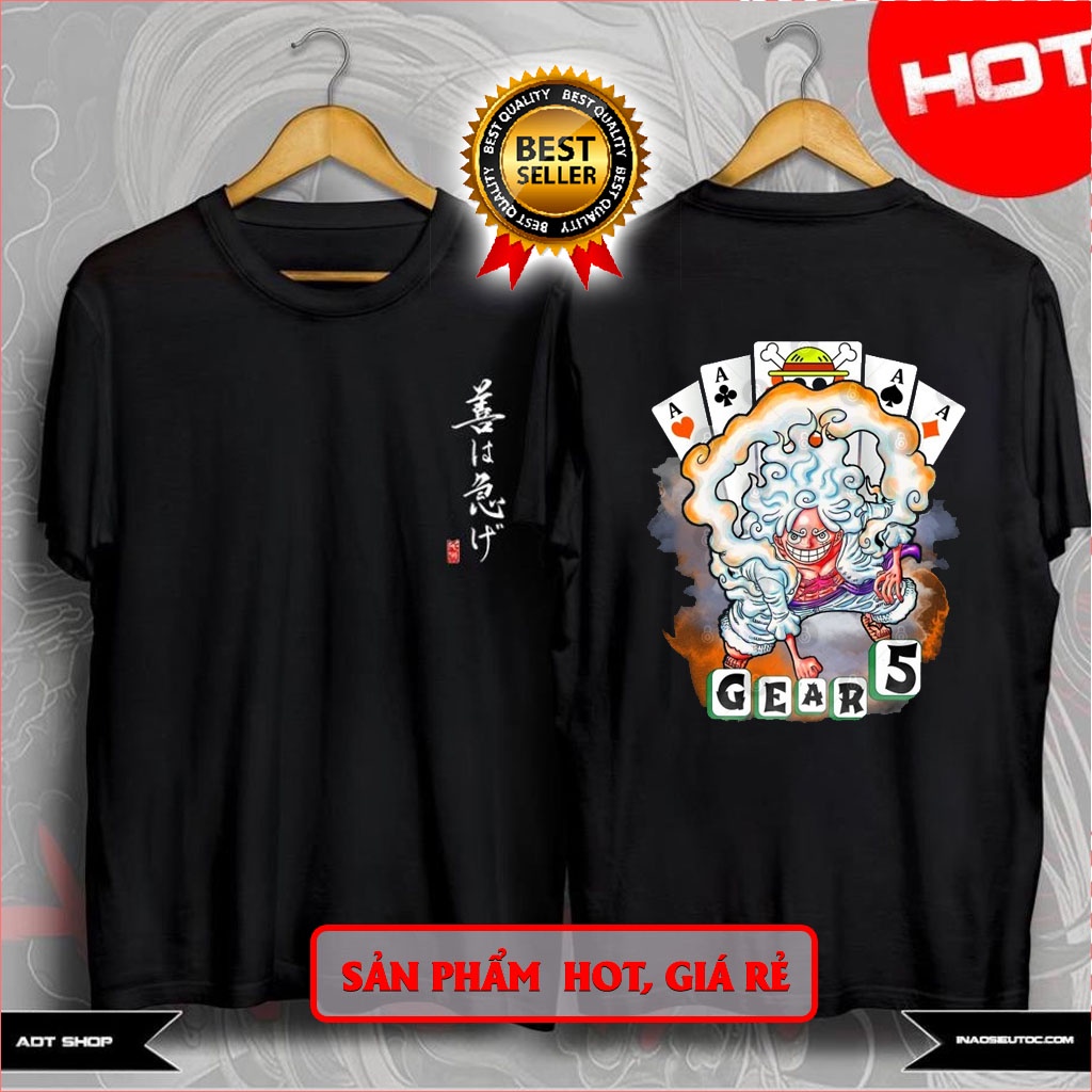 Áo thun One piece Luffy Gear 5 Mũ Rơm Sanji Ace Zoro / Áo phông Đảo Hải Tặc 3D cực chất nhiều mẫu HOT