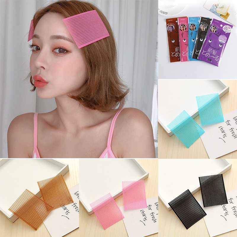 Miếng dán tóc mái ma thuật hình vuông đơn giản và dễ thương chống gãy tóc kiểu sáng tạo phong cách Hàn Quốc cho nữ