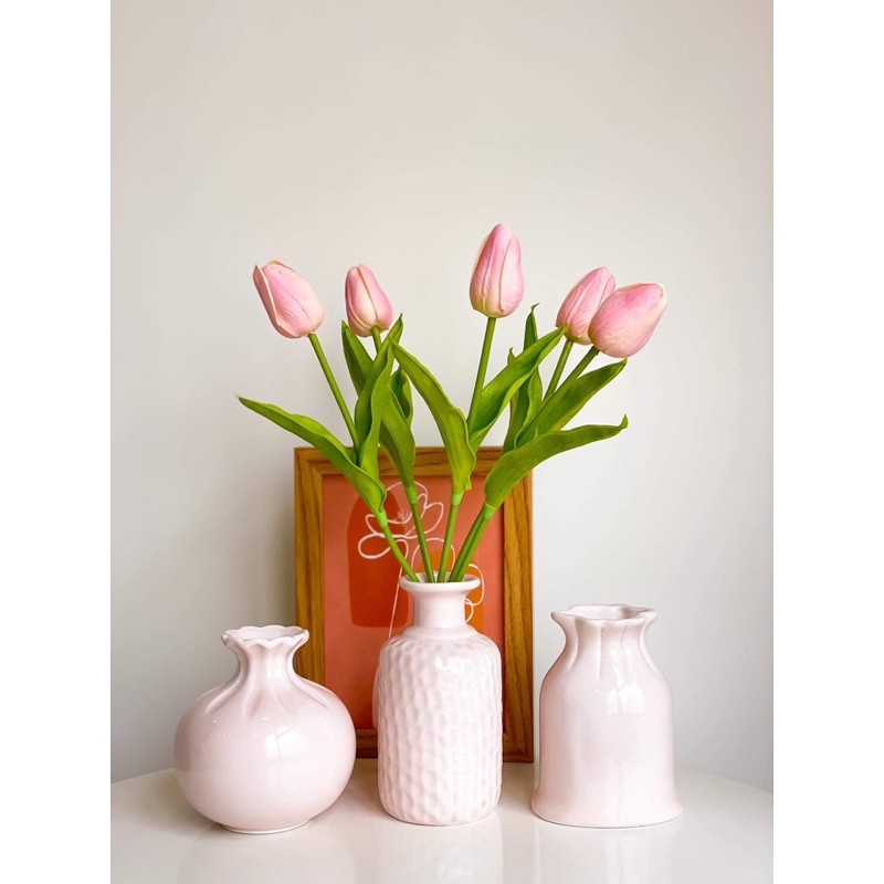 Bình gốm - Lọ hoa mini - Gốm sứ Bát Tràng cắm hoa, decor nhà cửa