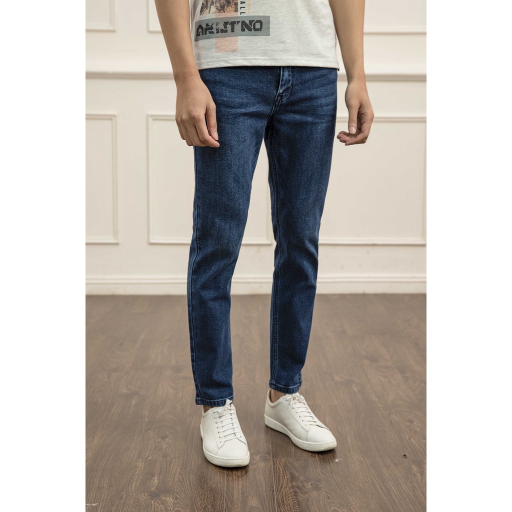 Quần Jeans nam ARISTINO dáng suông nhẹ, thiết kế trẻ trung, năng động - AJN01101