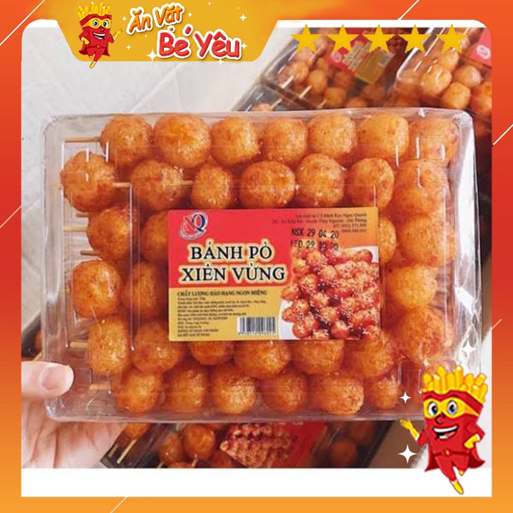 Bánh pò xiên vừng - bò xiên vừng  bánh bò đặc sản hải dương đồ ăn vặt cổng trường, ăn vặt tuổi thơ, cay ngon
