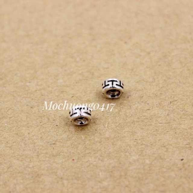 SỈ SIÊU RẺ  Charm bạc chặn chữ Vạn bạc hàng đẹp - Bạc chuẩn loại 1, PH012