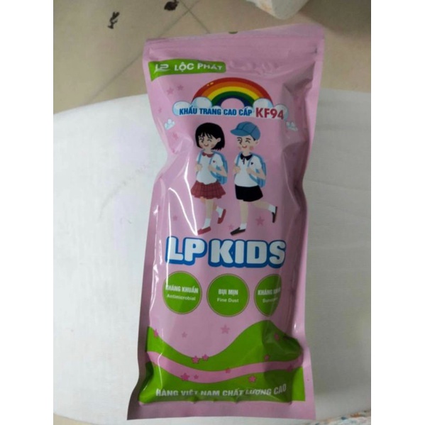 Túi 10 khẩu trang TRẺ EM 4D KF94  LP KID