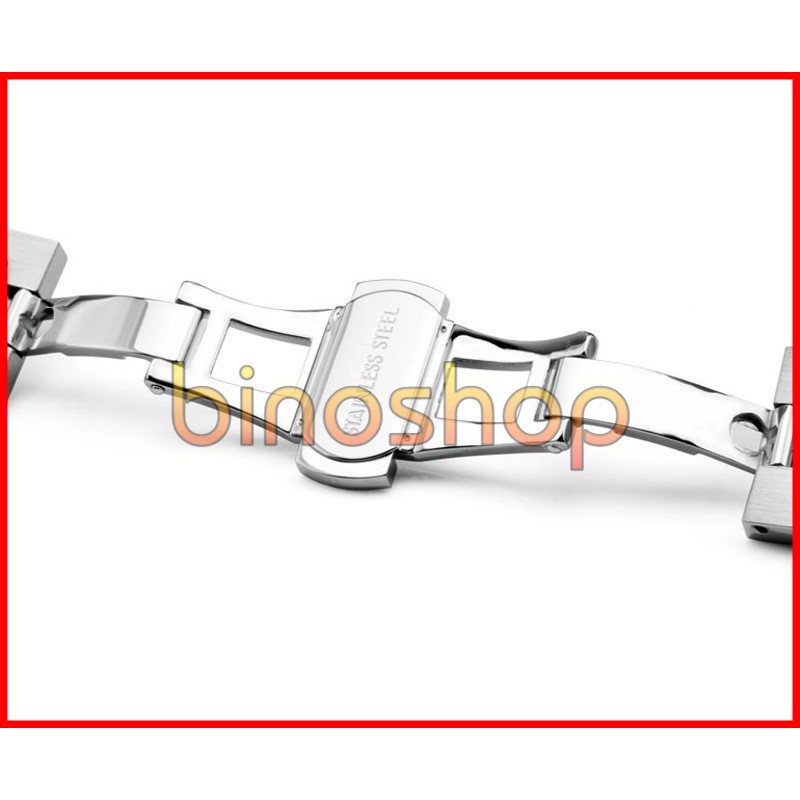 Dây đeo đồng hồ kim loại nhám 18/20/22mm