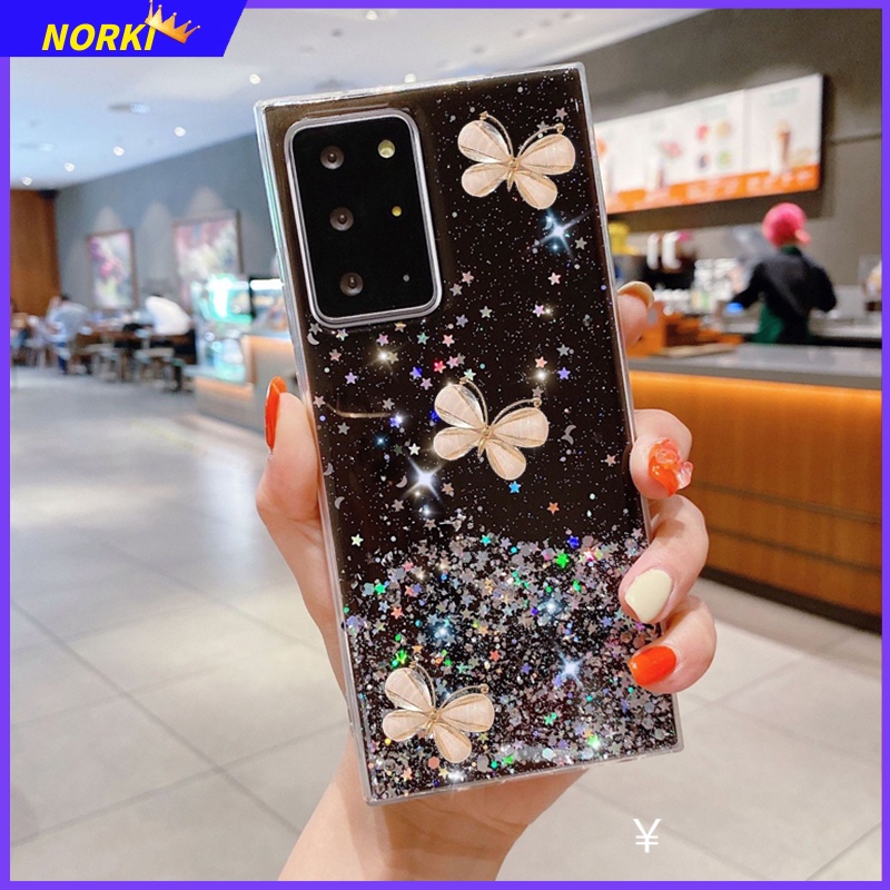 Ốp Điện Thoại Mềm Trong Suốt Chống Sốc Hình Bướm 3D Cho Samsung Galaxy A73 A72 A53 A52 A52S A42 A33 A32 A23 A22 A12 M12
