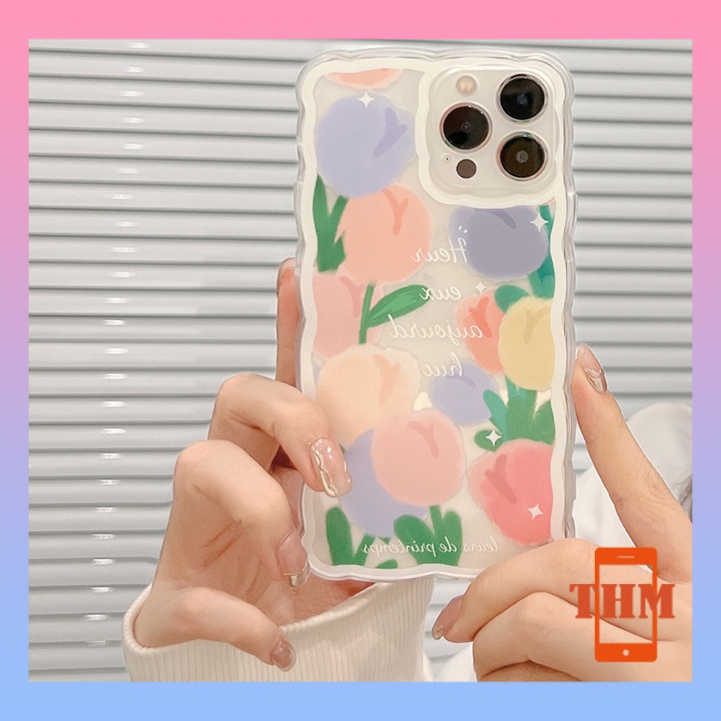 Ốp lưng iphone Điện Thoại Họa Tiết Hoa Tulip 6/6plus/6s/6splus/7/7plus/8/8plus/x/xr/xs/11/12/13/pro/max/plus/promax