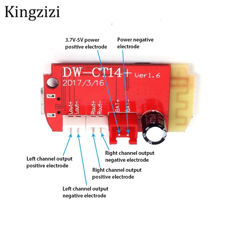 Mô Đun Khuếch Đại Âm Thanh Ct14 Micro 4.2 5vf 5w + 5w Chuyên Dụng Ct14