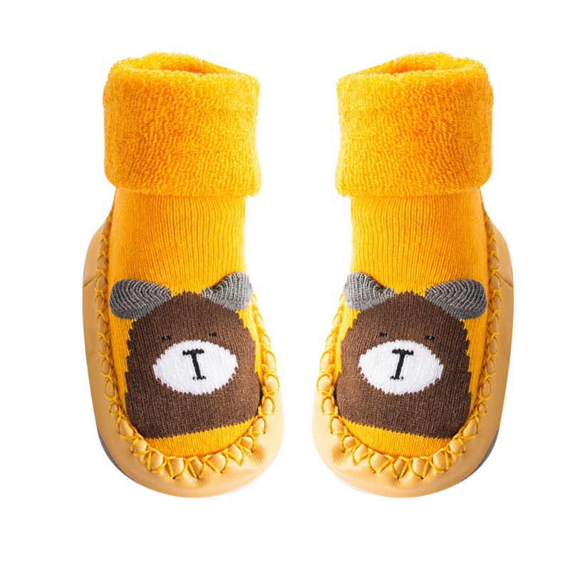 Vớ Cotton Mềm Dày Dặn Ấm Áp Không Trượt Cho Bé