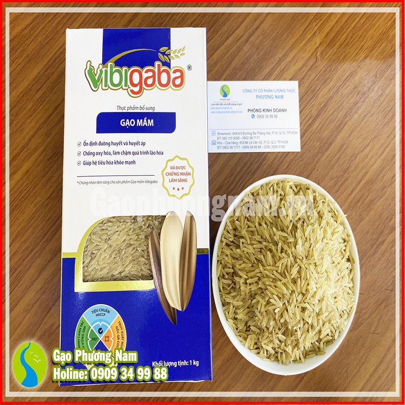 Gạo Mầm Vibigaba Hạt Ngọc Trời Gói 1Kg [CHÍNH HÃNG]