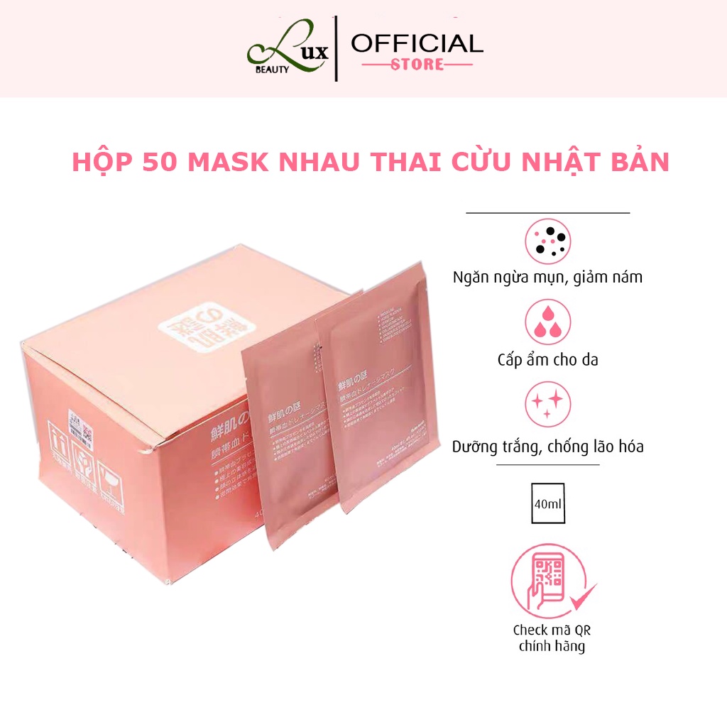 Mặt Nạ Nhau Thai Cừu 🌿𝑭𝒓𝒆𝒆𝒔𝒉𝒊𝒑🌿Mặt Nạ Tế Bào Gốc - Mask Cuống Rốn Nhật Bản Rwine Beauty [✔️ Check Mã]