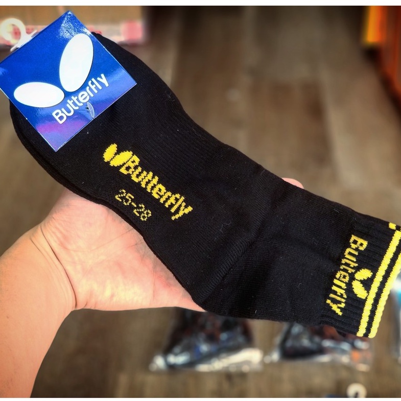Vớ/Tất Butterfly, Vớ Bóng Bàn, Cầu Lông, Tennis Cao Cấp - Vải Dày, Bền, Cực Êm Ái, Chống Trơn Trợt