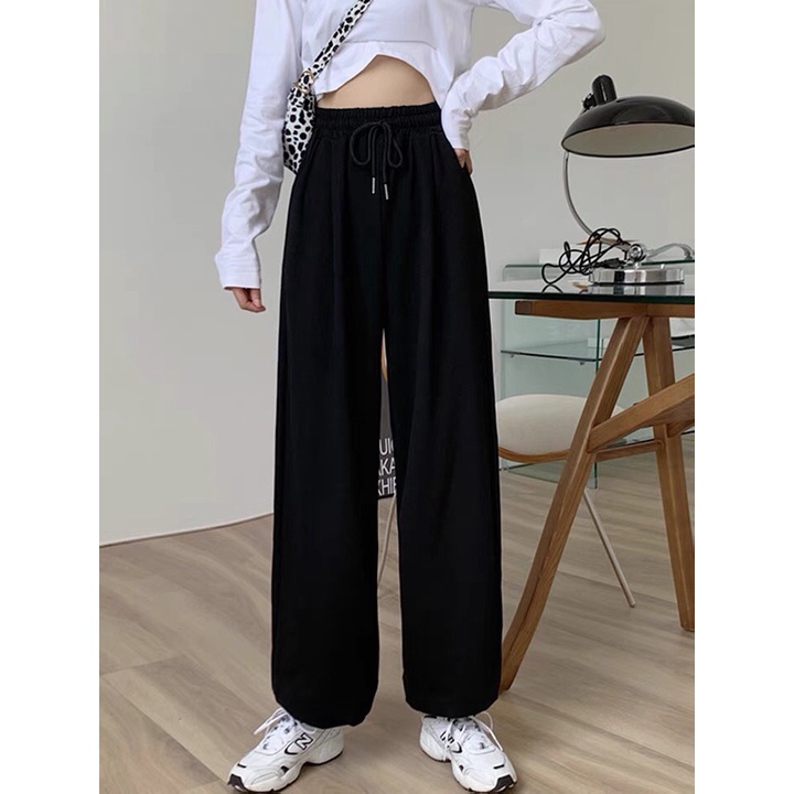 Quần Thun Jogger Simple Bo Gấu Form Rộng Ulzzang Unisex (3 màu)