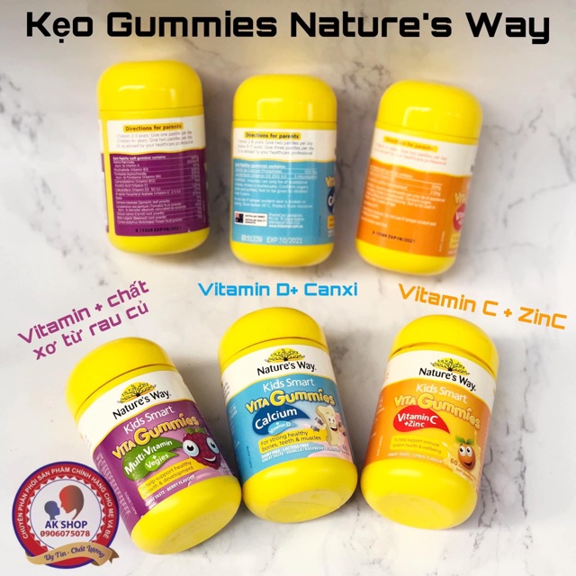 Kẹo gummies nature way hàng chính hãng Úc