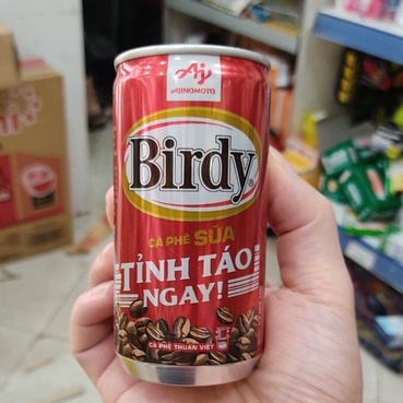 CÀ PHÊ ĐEN/ SỮA BIRDY LON 170ML