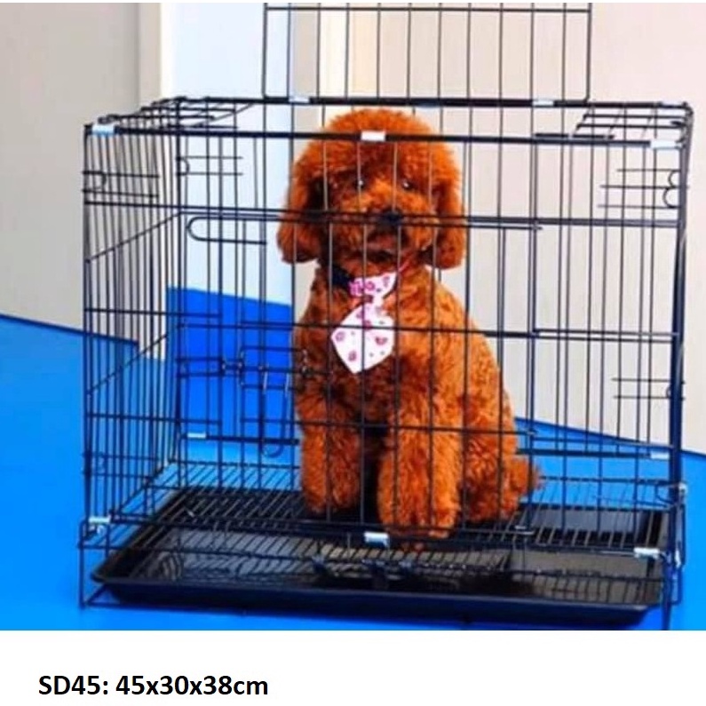 SD45 dày- Chuồng chó mèo sơn tĩnh điện Lồng/cũi chó mèo nhỏ dưới 5kg