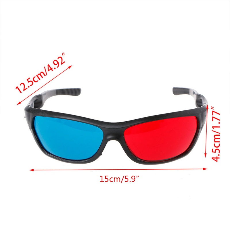 Mắt Kính Xem Phim 3d Màu Đỏ / Xanh Dương